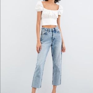 NWT white crop top - Zara